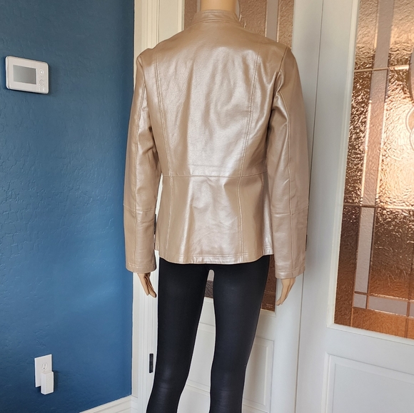 LEATHER CHADWICKS OF BOSTON JACKET - Picture 4 of 13